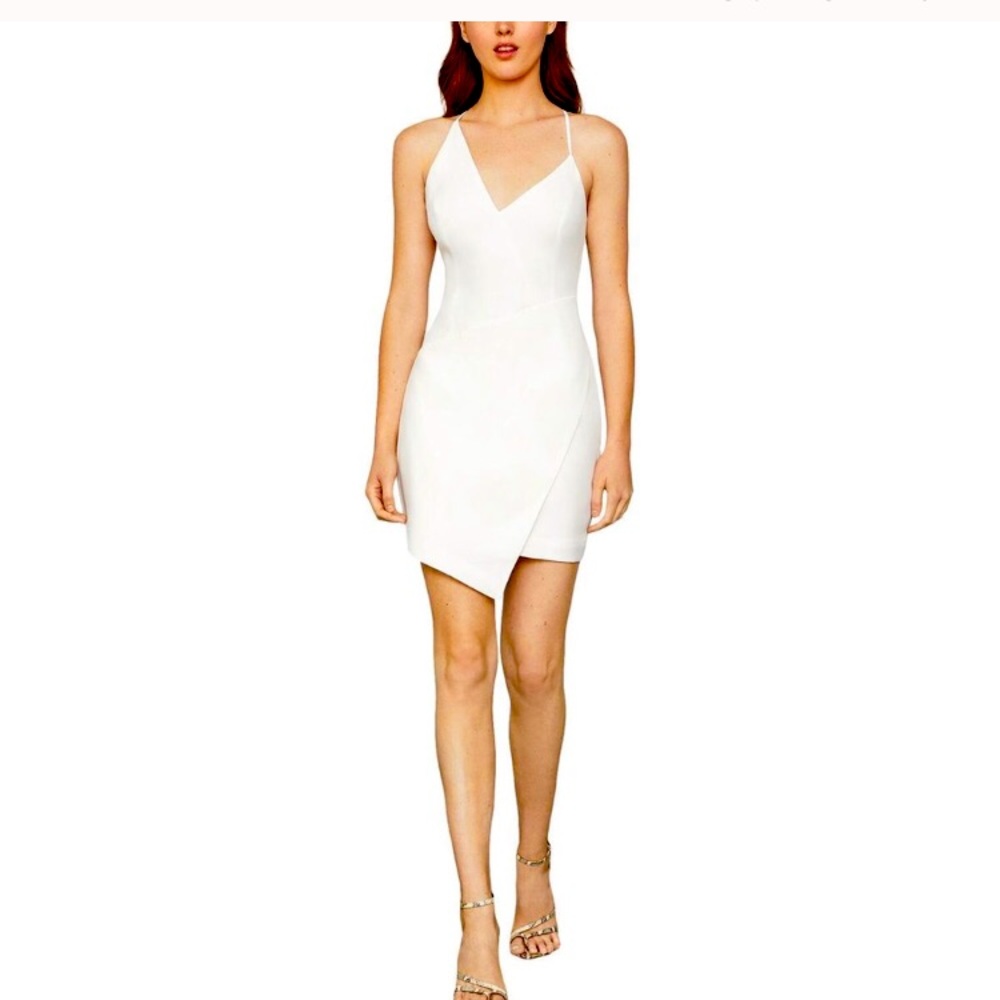 Bcbg white eva dress Sz12 NWT